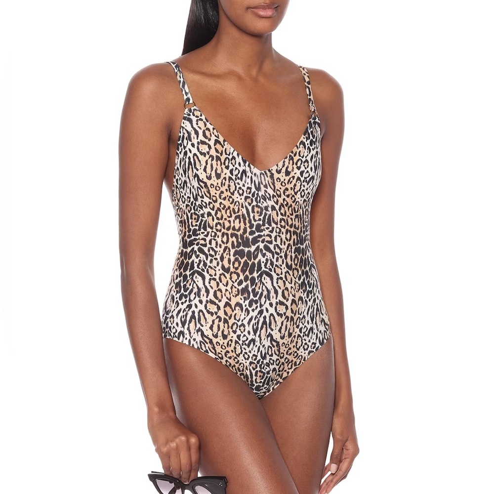 NWT Melissa Odabash Cyprus cheetah print one piece swimsuit size 6